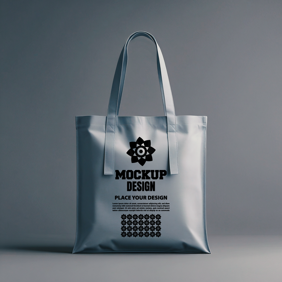 Elegant female tote bag mock up with a high resolution shopping bag for branding packaging and design psd