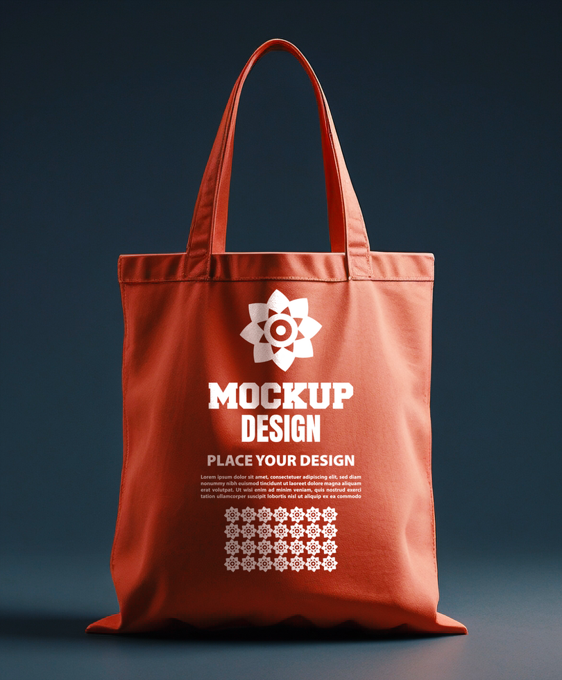 High quality tote bag mock up showcasing a reusable shopping bag for eco friendly branding needs psd