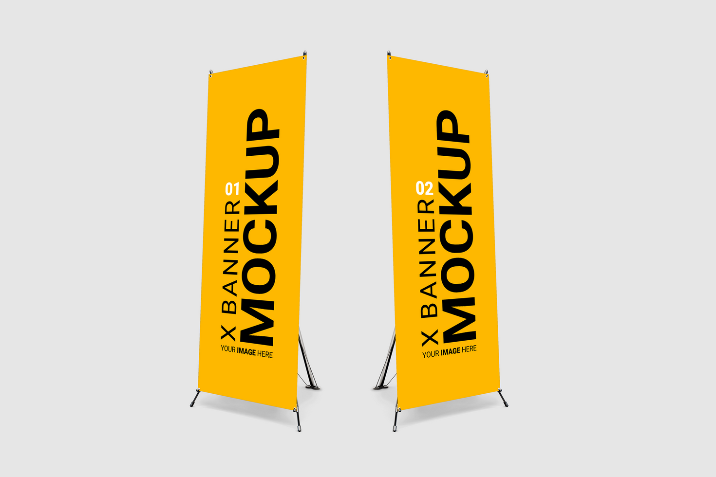 2 STANDING BANNER MOCKUP psd