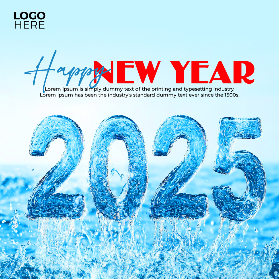 Modern and Stylish 2025 New Year Eve Banner psd