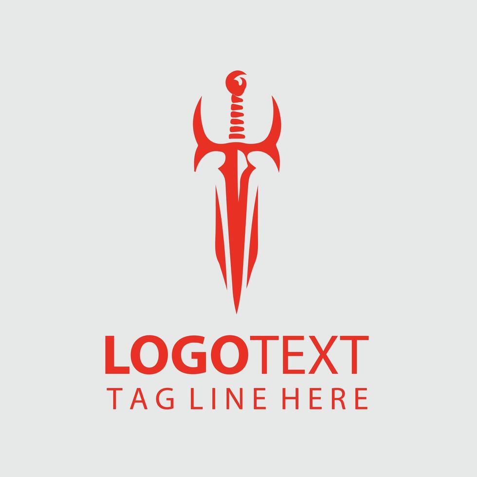Bladeborn Sword Warrior Logo vector