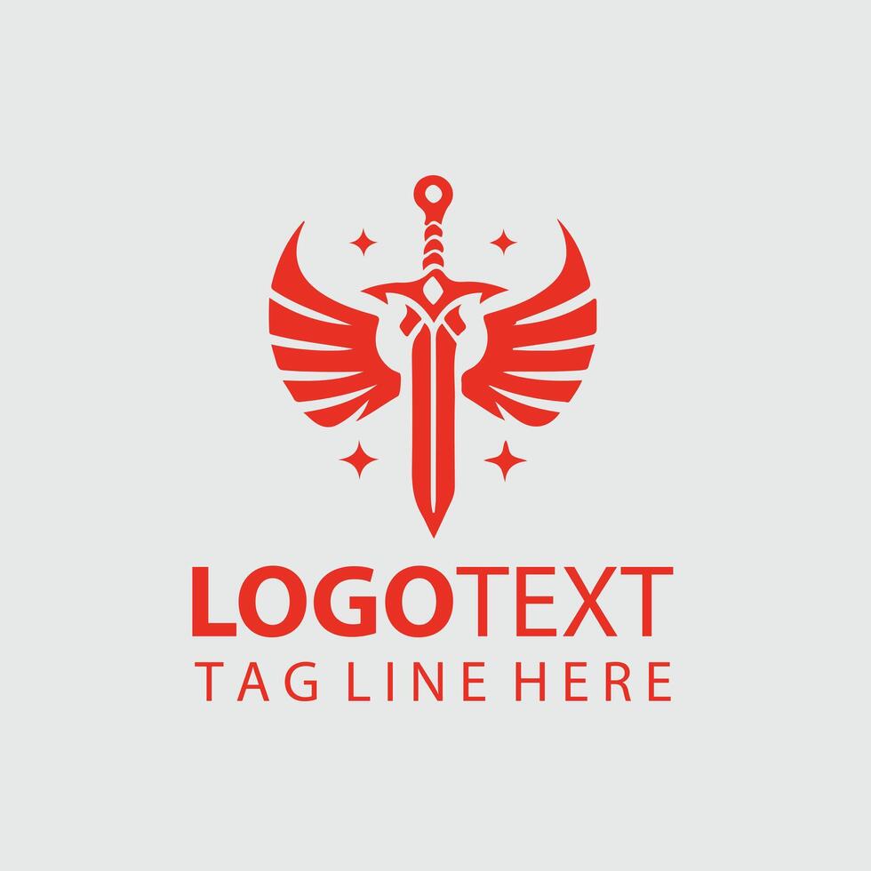 Ghostclaw Sword sword logo design vector