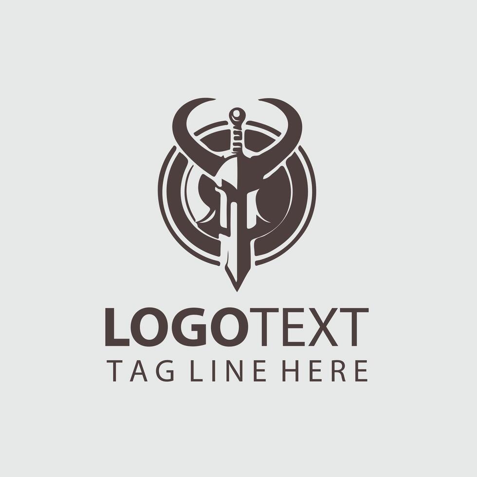 Stormstrike Blade sword logo design vector
