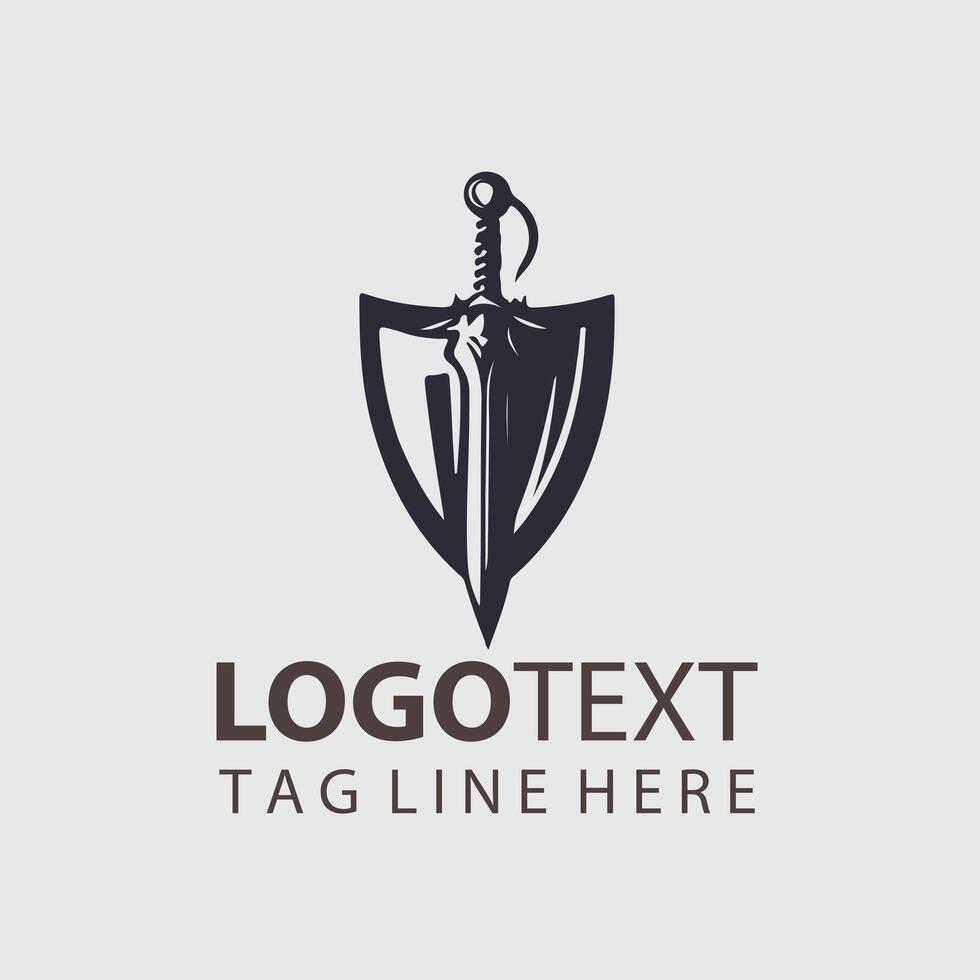 Fangs of the Phoenix sword logo design vector
