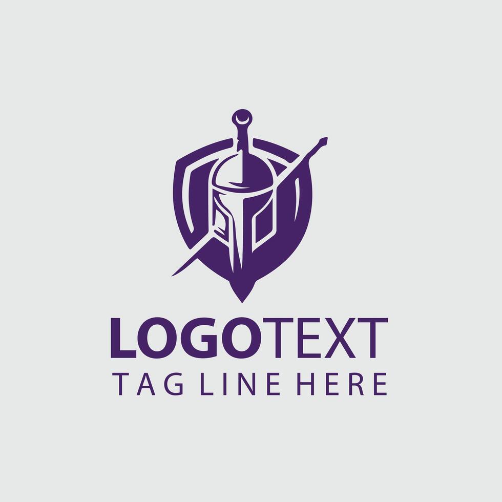 Onyx Fang sword logo design vector