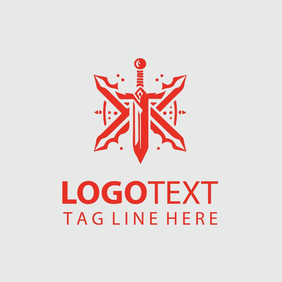 Thunderstrike Sword sword logo vector