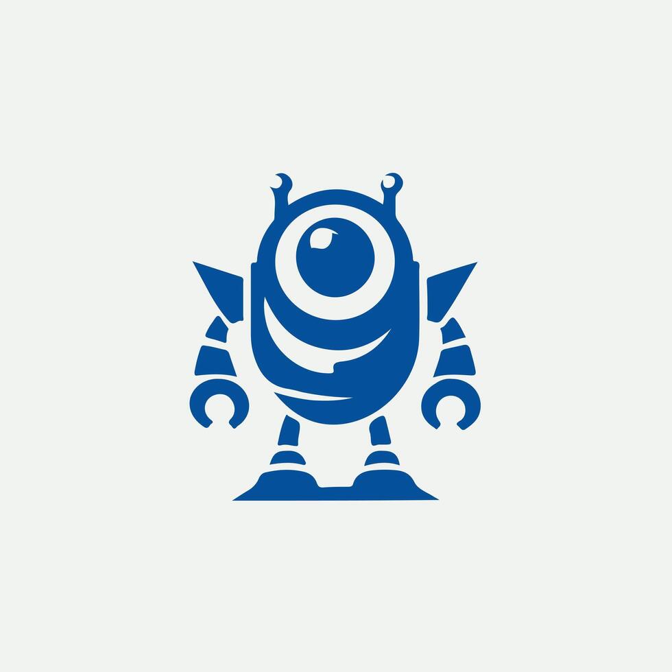 Robot Guardian Logo Design vector