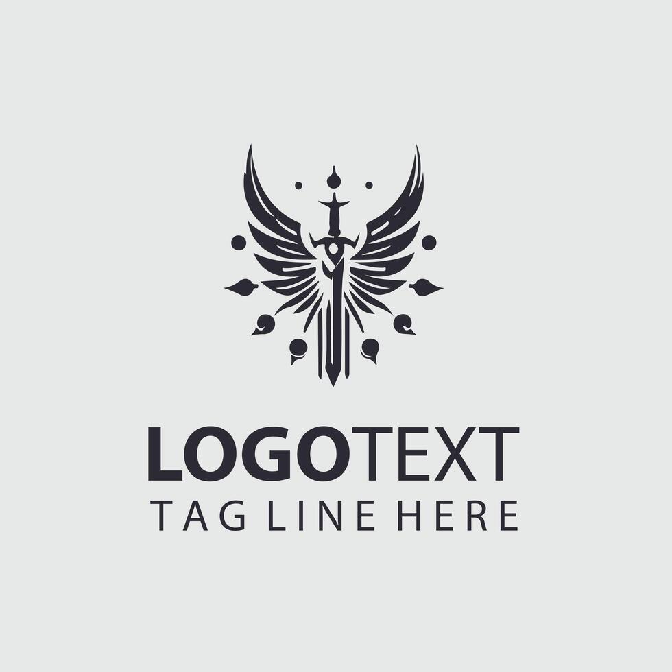 Phanto Edge sword logo vector