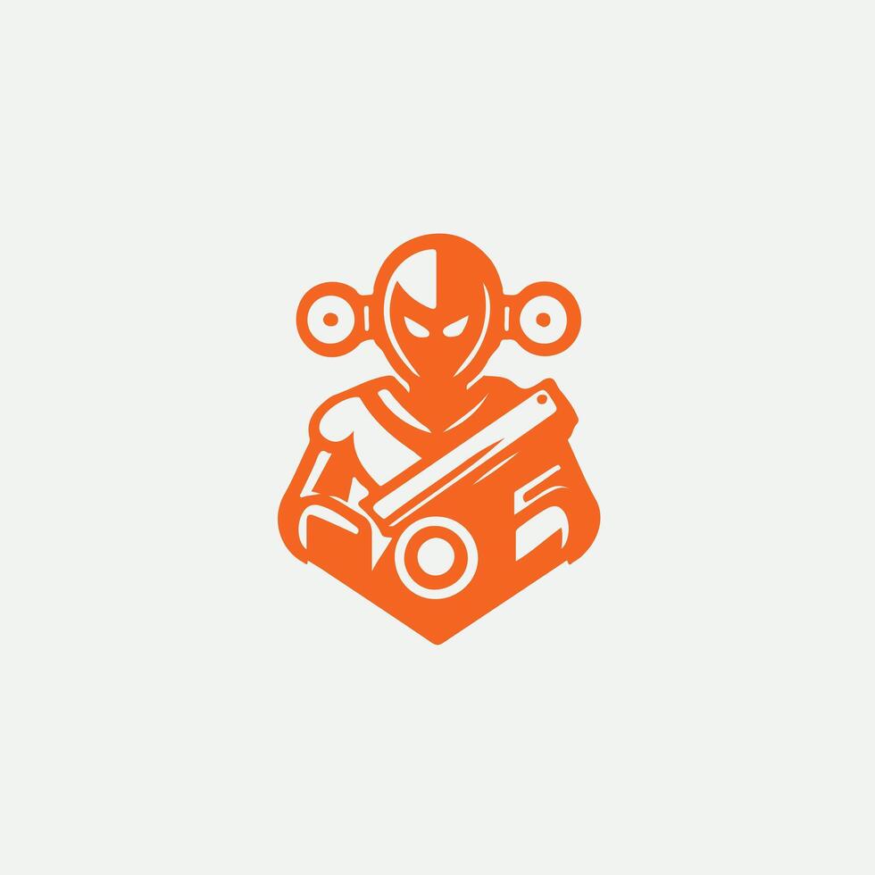 Sky Robot Logo vector