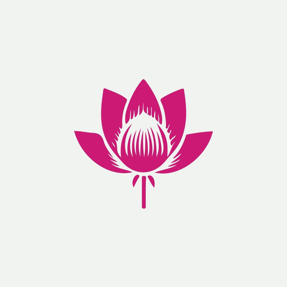 Vision Linear Lotus Logo vector