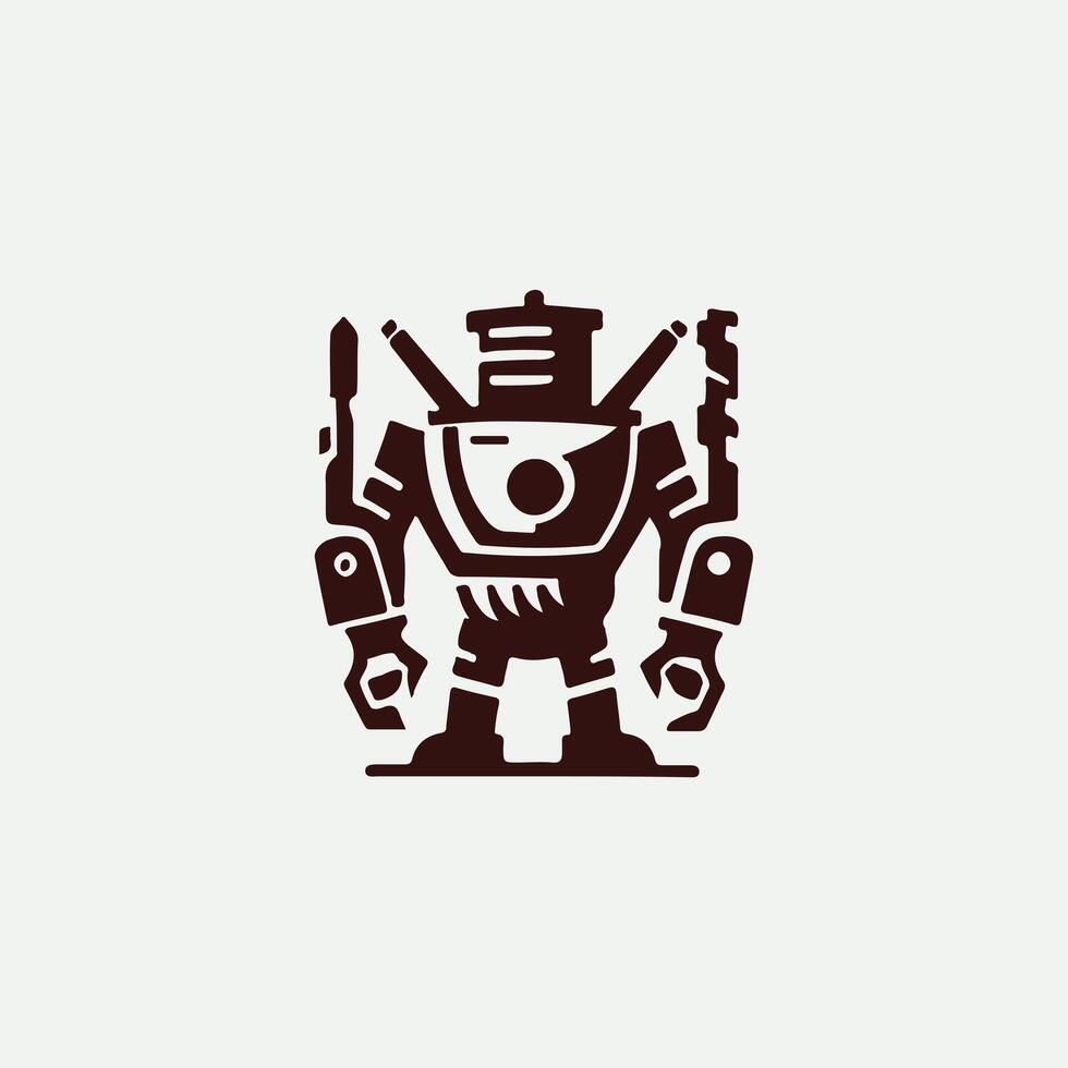 Future Bots Robot Logo Design vector