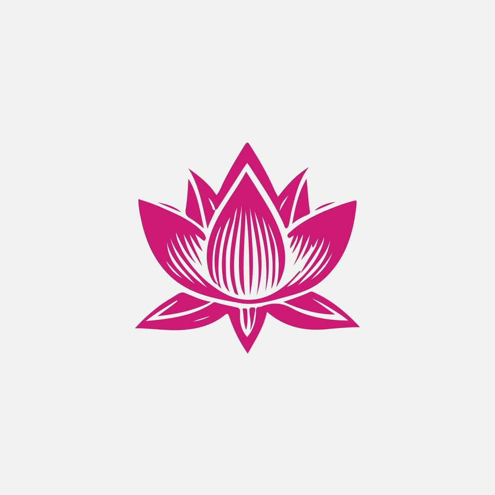 Convergence Linear Lotus Logo vector