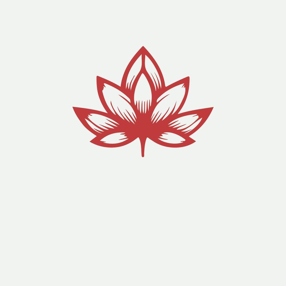 The Linear Lotus Element Logo vector