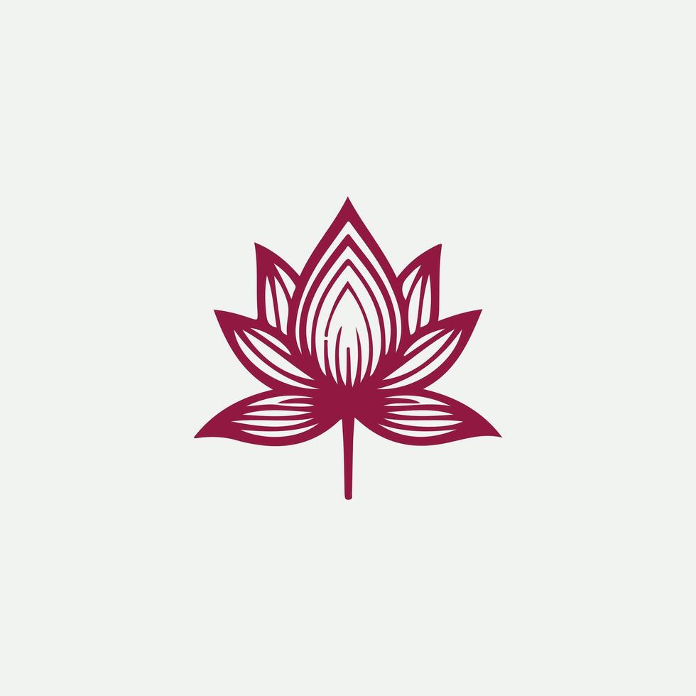 Dream Linear Lotus Logo vector