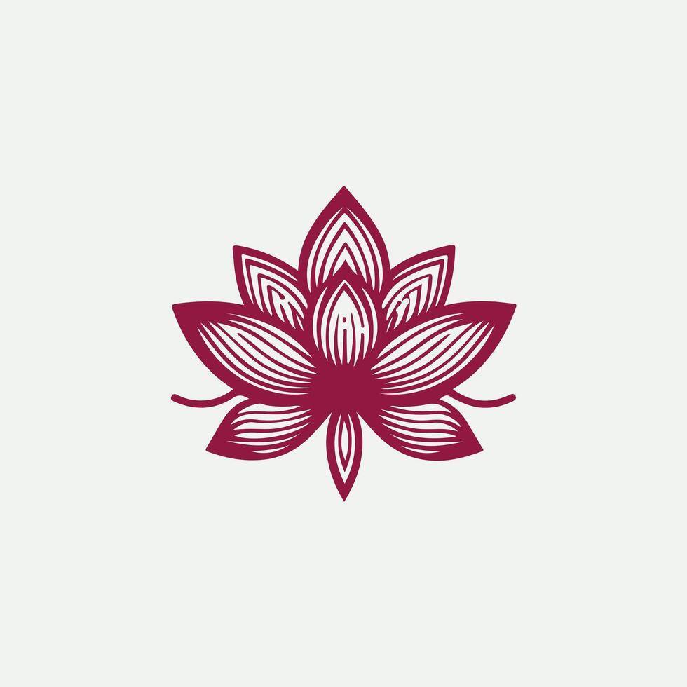 Flow Linear Lotus Design vector