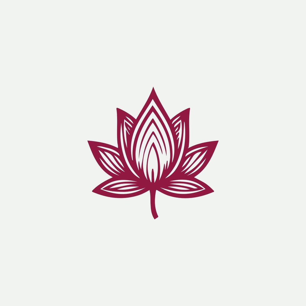 Spirit Linear Lotus Logo vector