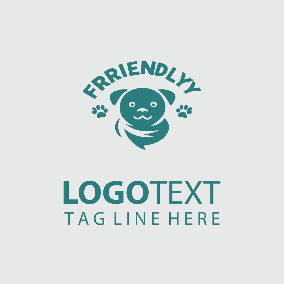Barking Rolling Friendly Dog design vector
