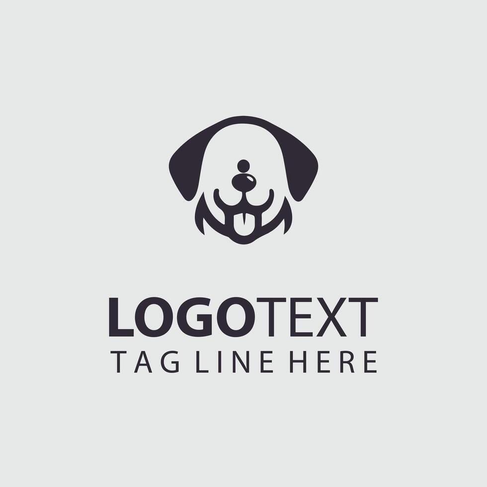 Wagging Pals Friendly Dog design vector