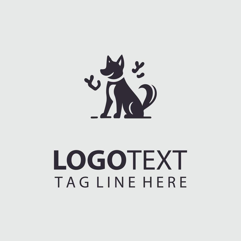 Loyal Paws Friendly Dog design vector