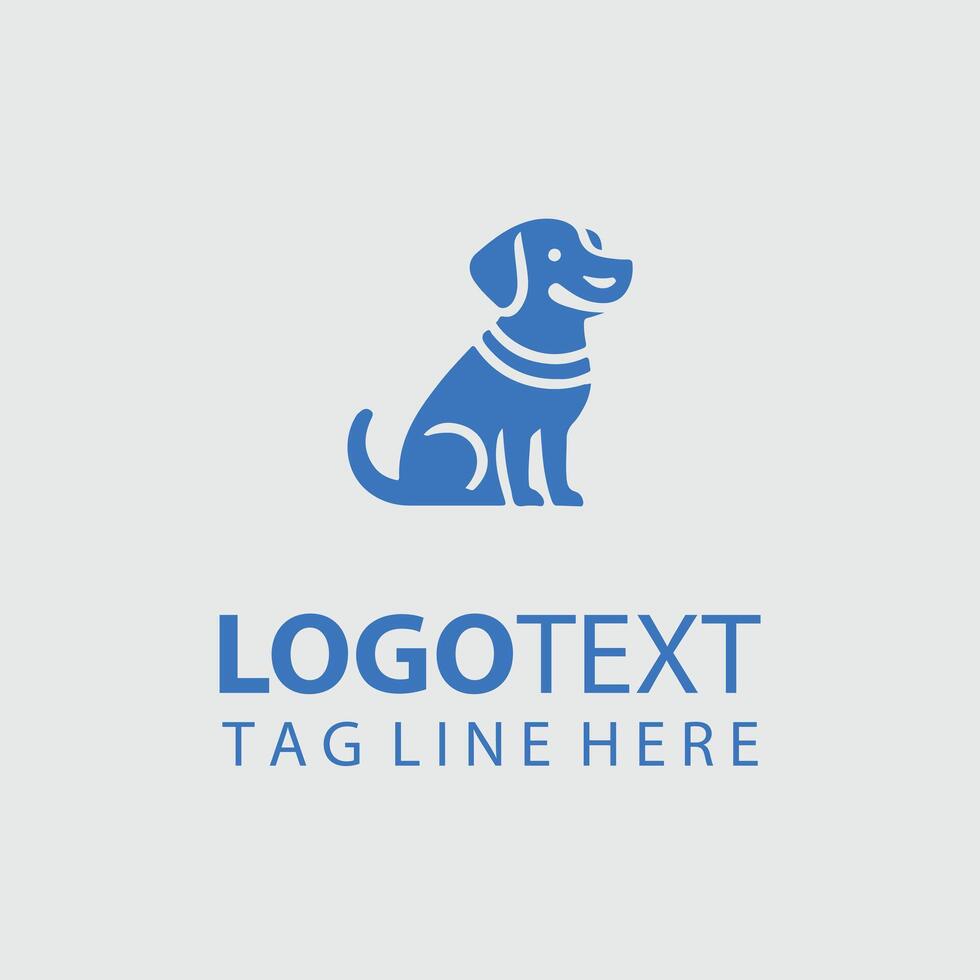 Milo Friendly Dog logo design vector