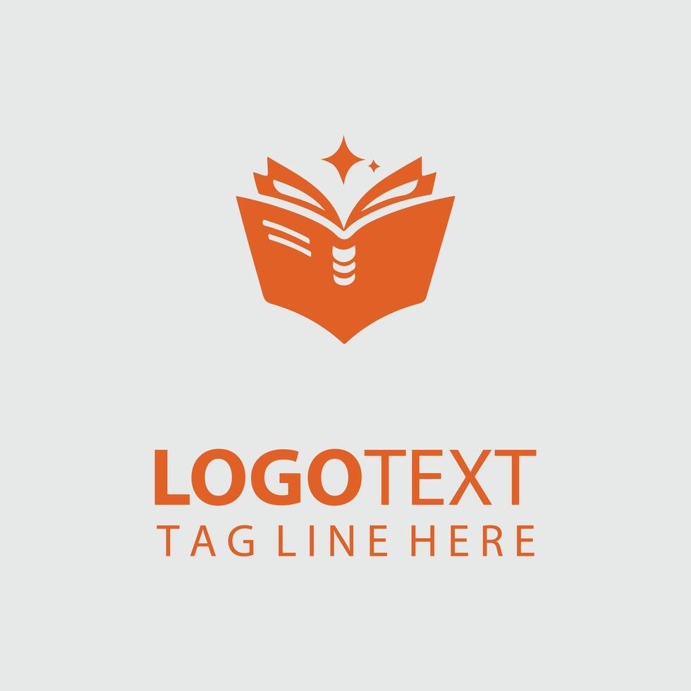 Visionary Texts Abstract Book Pages logo vector