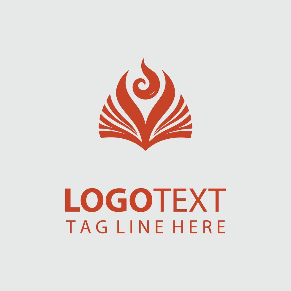 The Paper Flow Abstract Book Pages logo vector