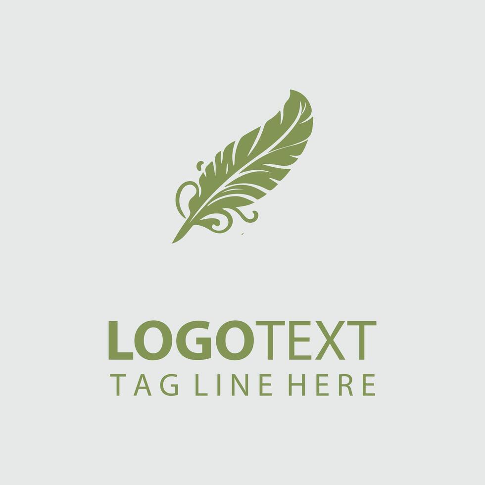 The Feathered Inkwell Logo vector