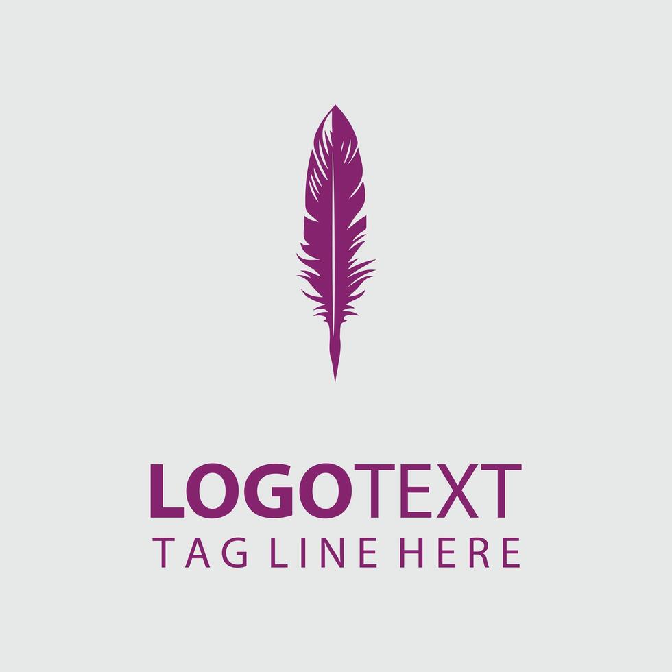 Quill Paper Co Quill And Inkwell design vector