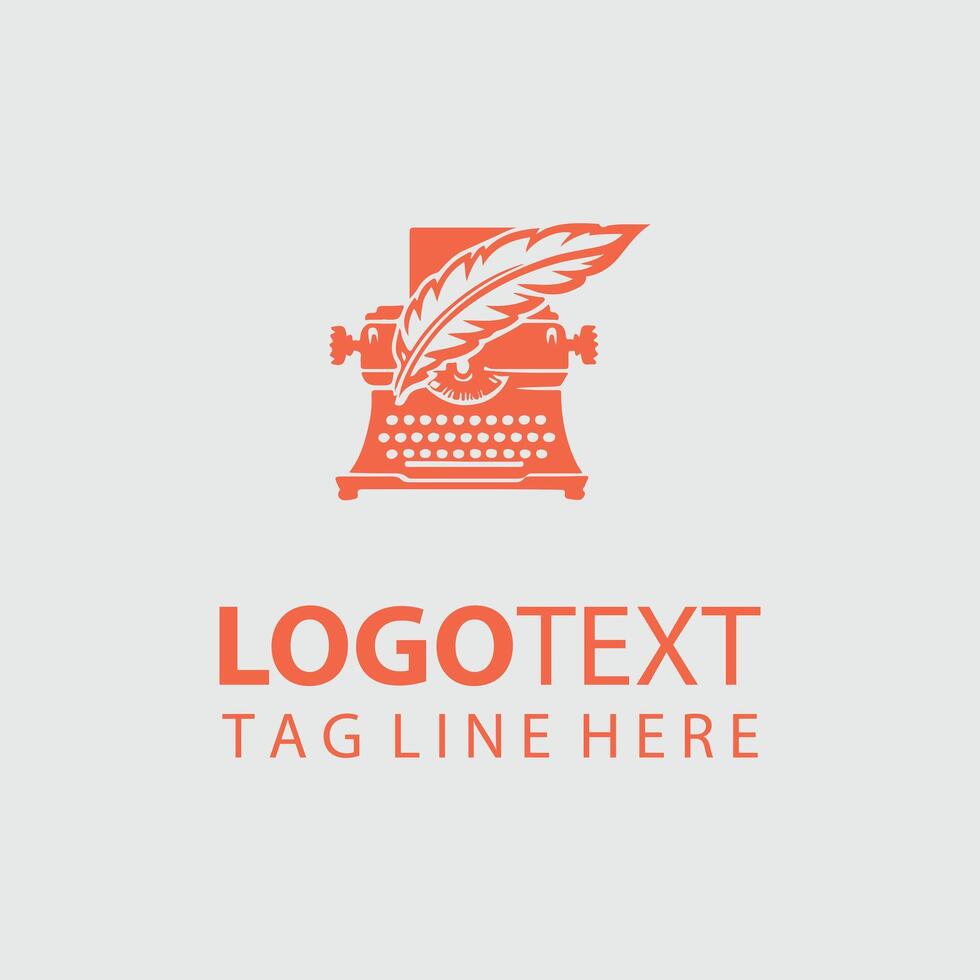 The Written Quill Quill And Inkwell design vector