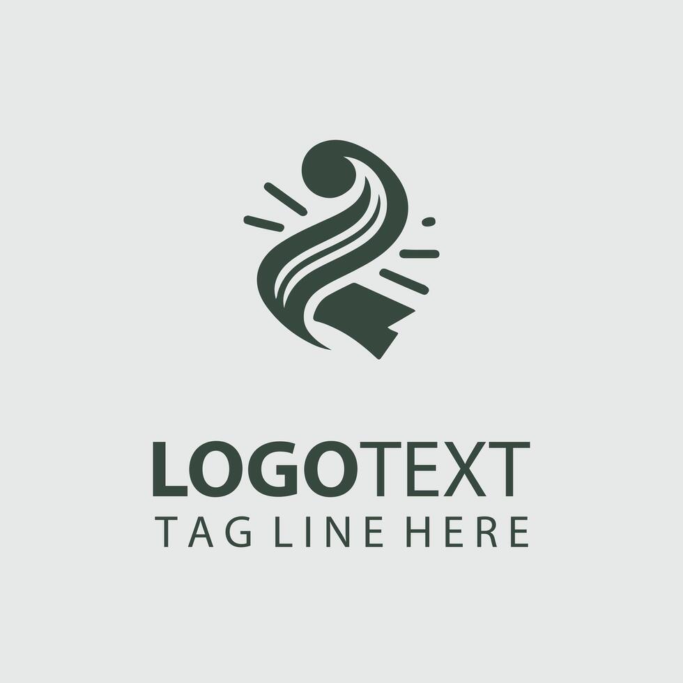 Elegant Ties Ribbons Logo Design vector