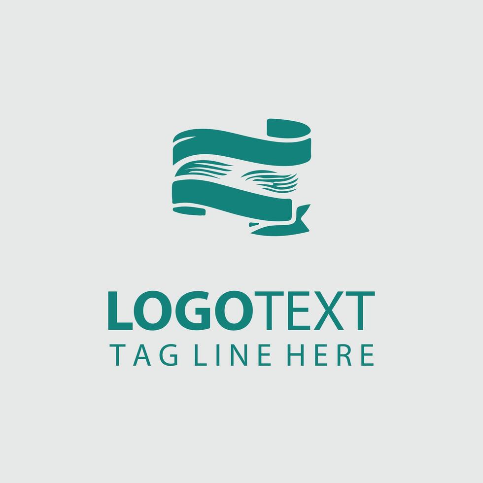 Tied Together Ribbons Logo Design vector