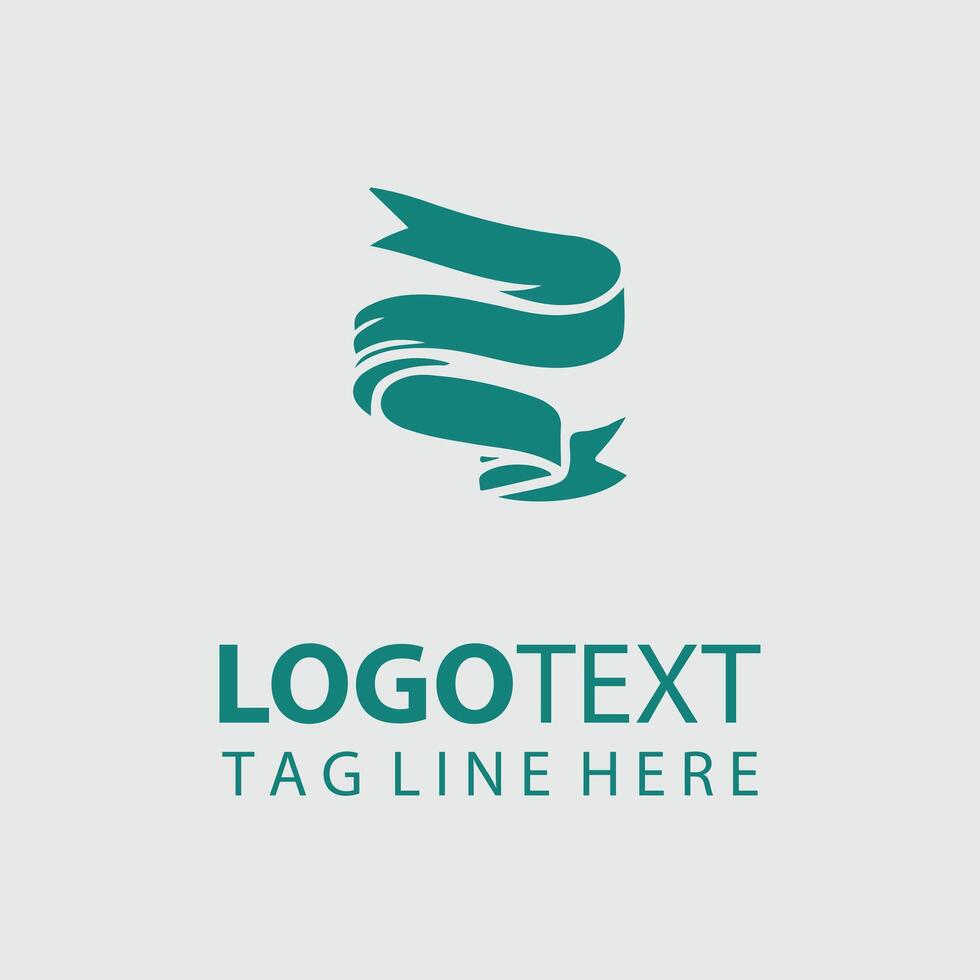 Glowing Ribbons Logo Design vector