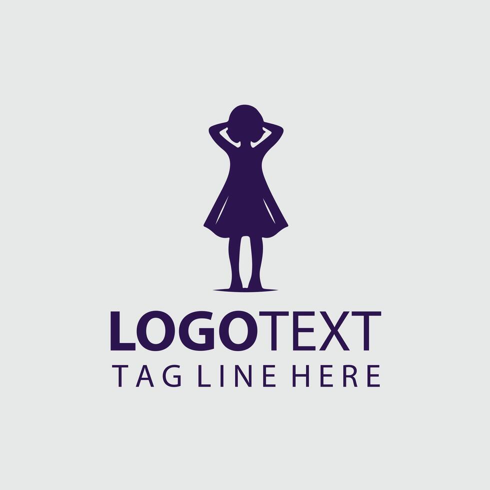 Little Lights Child silhouette Design vector