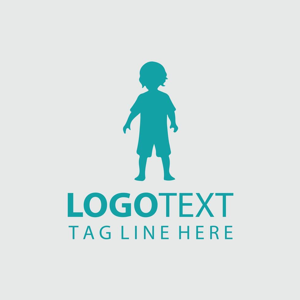 Dreaming Figures Child Silhouette Design vector