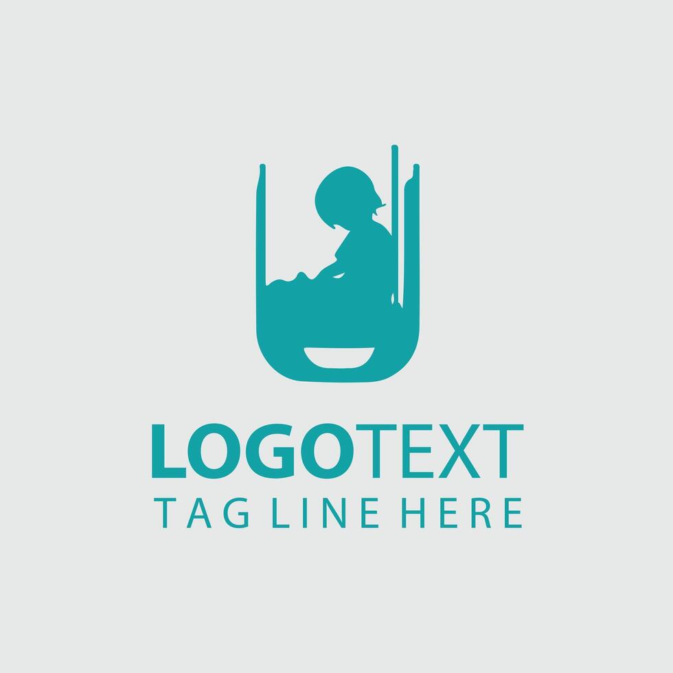 Small Adventures Child Silhouette Design vector