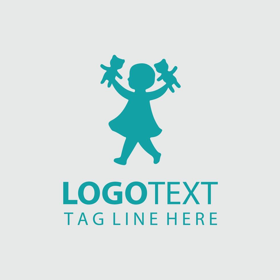 Young Creatives Child Silhouette Design vector