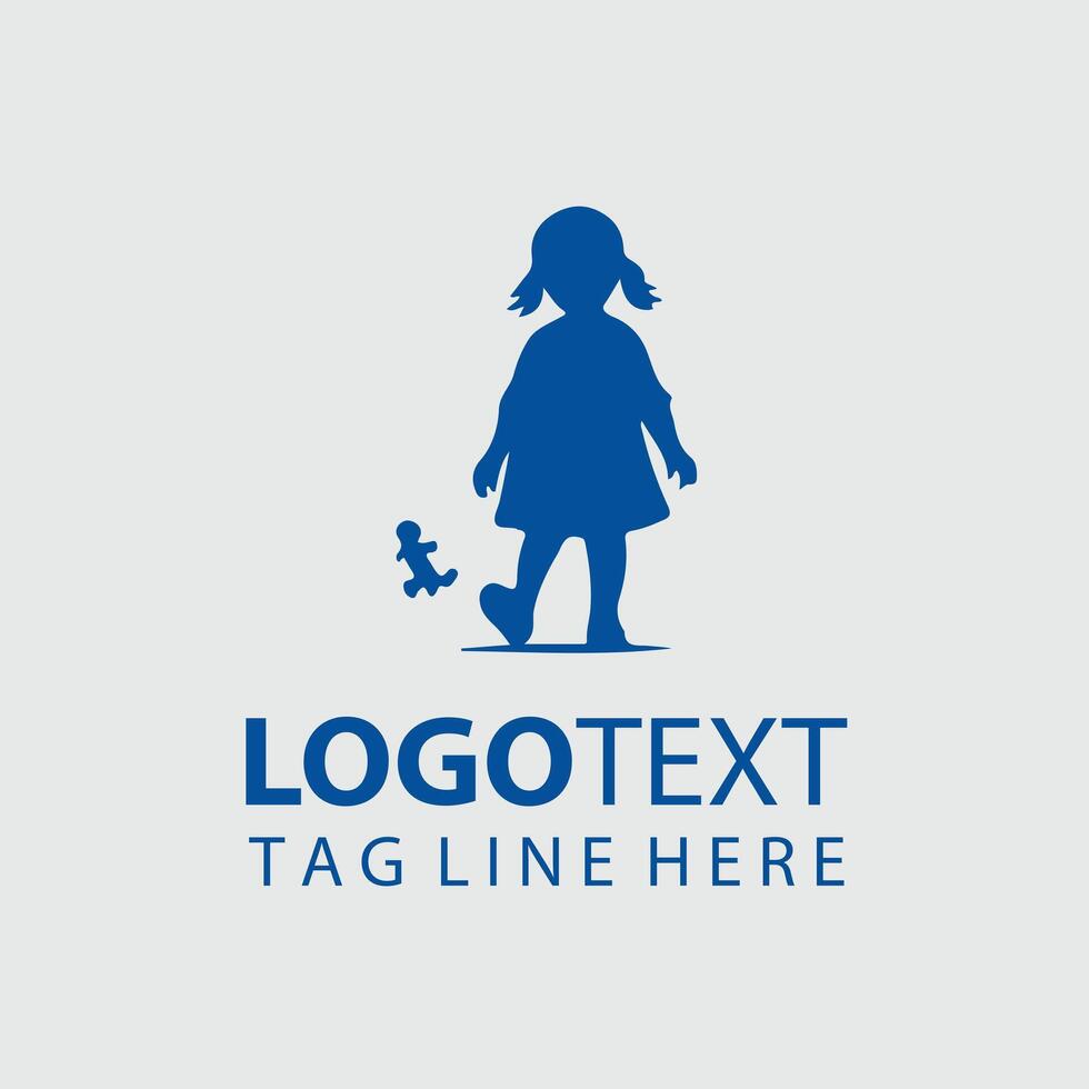 First Steps Child Silhouette Design vector