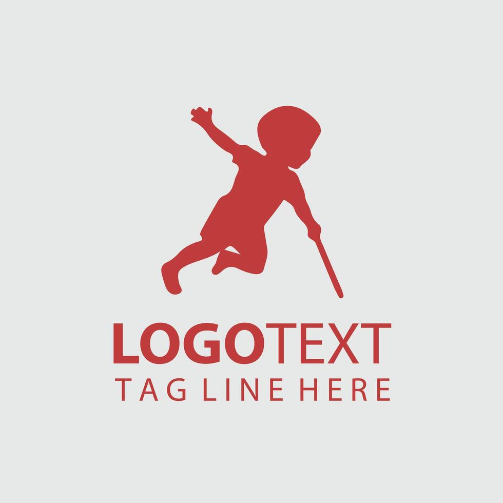 World Child Silhouette Design vector
