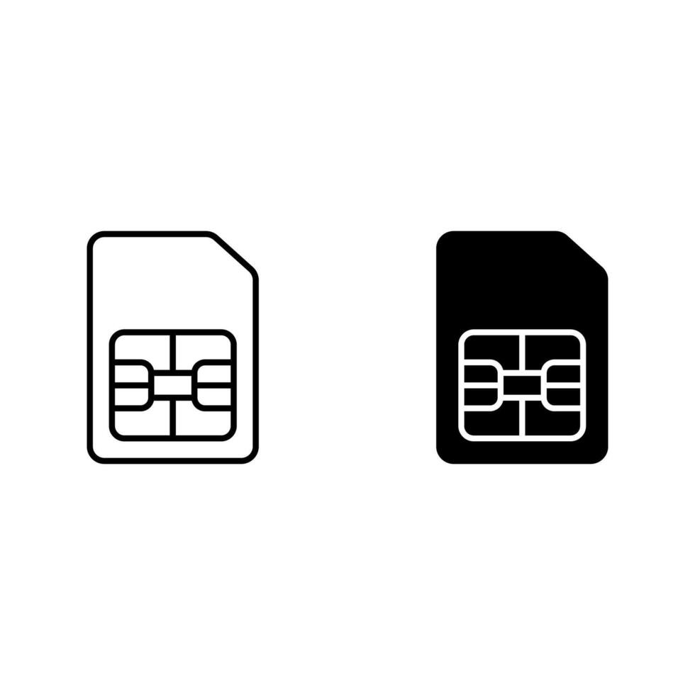sim card icon vector