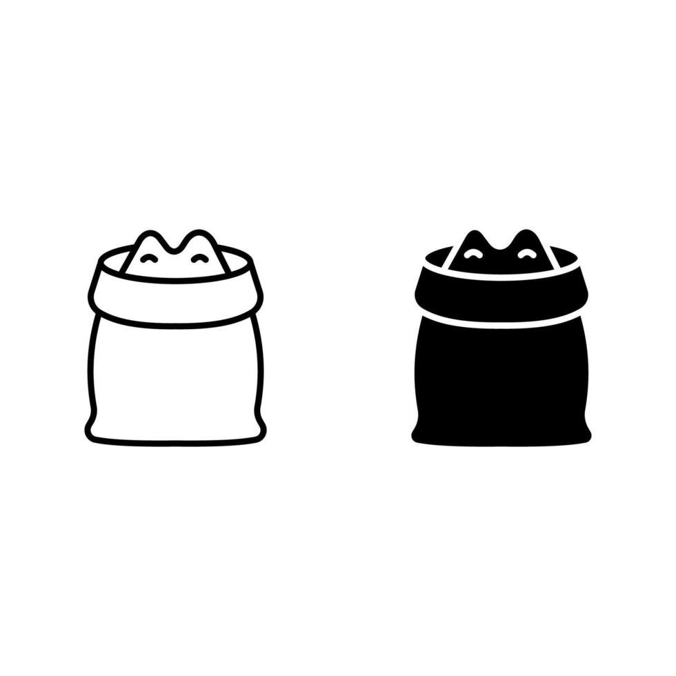bag of wheat icon vector