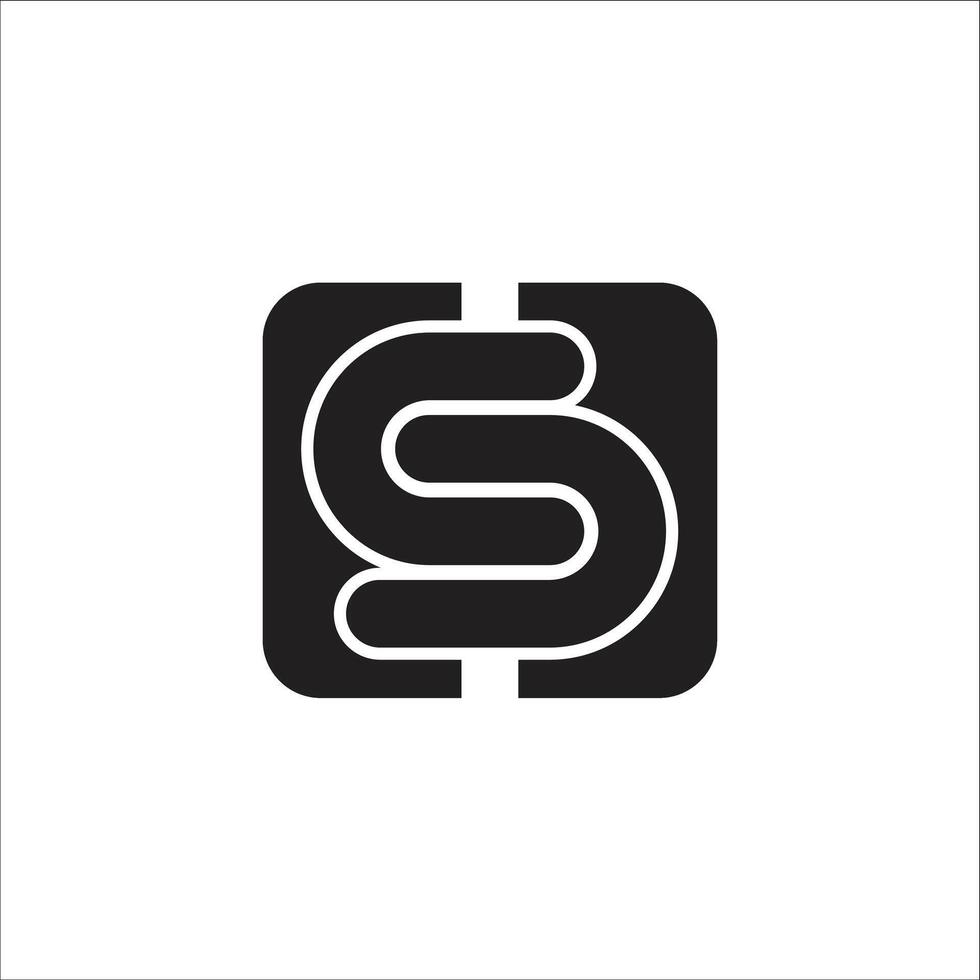S letter logo icon symbol template illustration vector