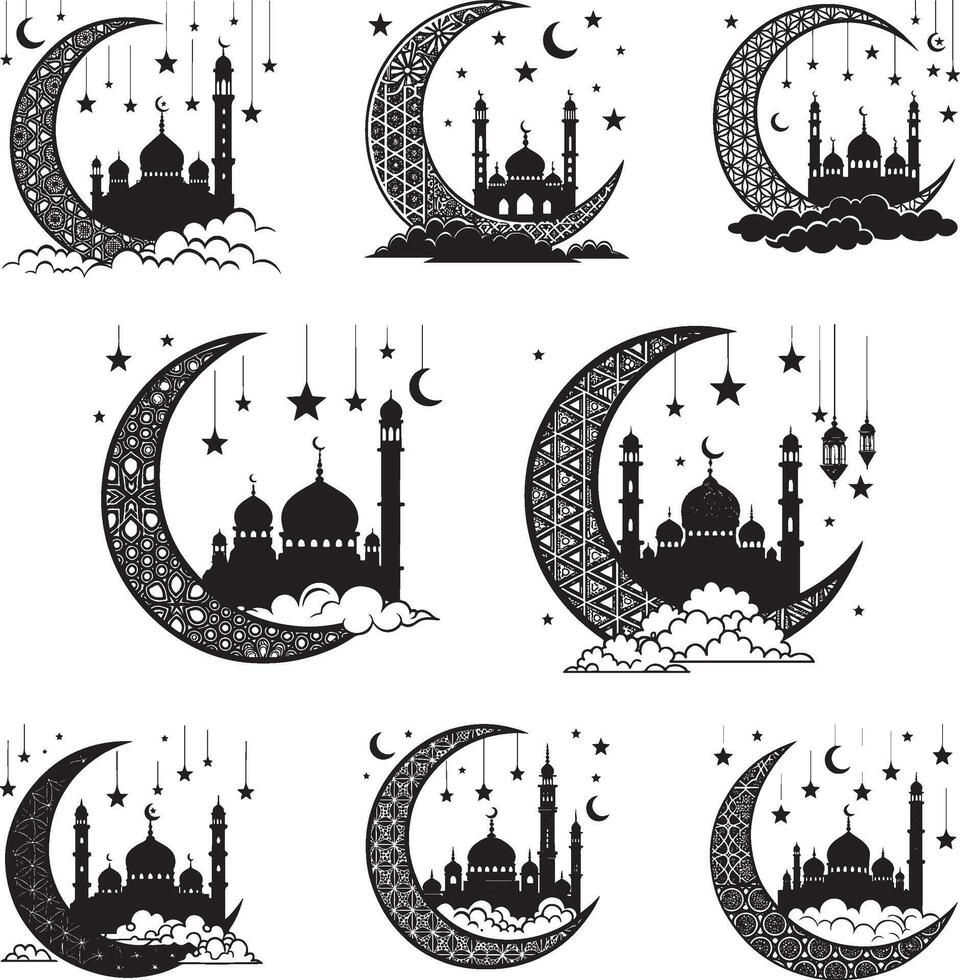 Spiritual Artwork for Ramadan and Eid vector