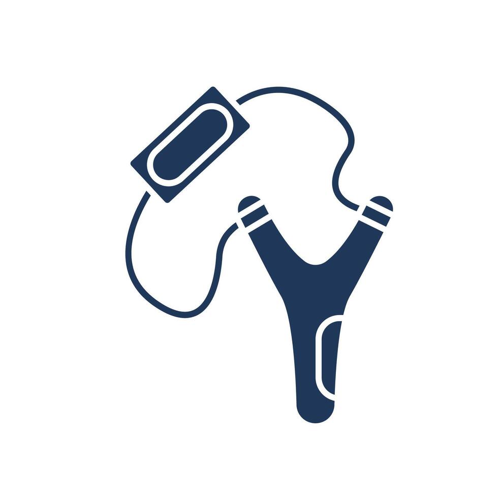 sling shot icons Flat style design vector