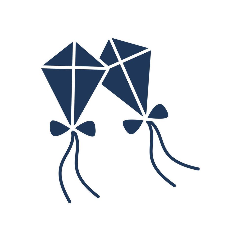 kite icons Flat style design vector