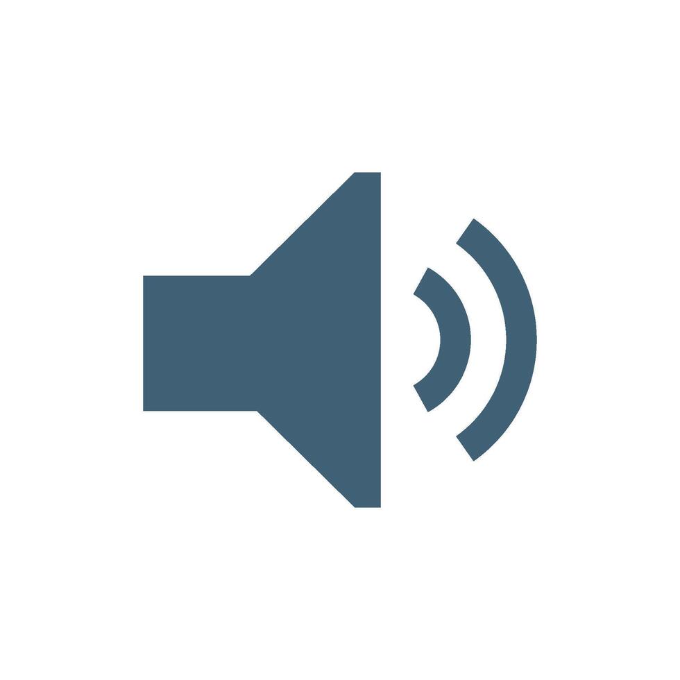 Simple Sound Speaker Icon Logo Template Illustration Design vector