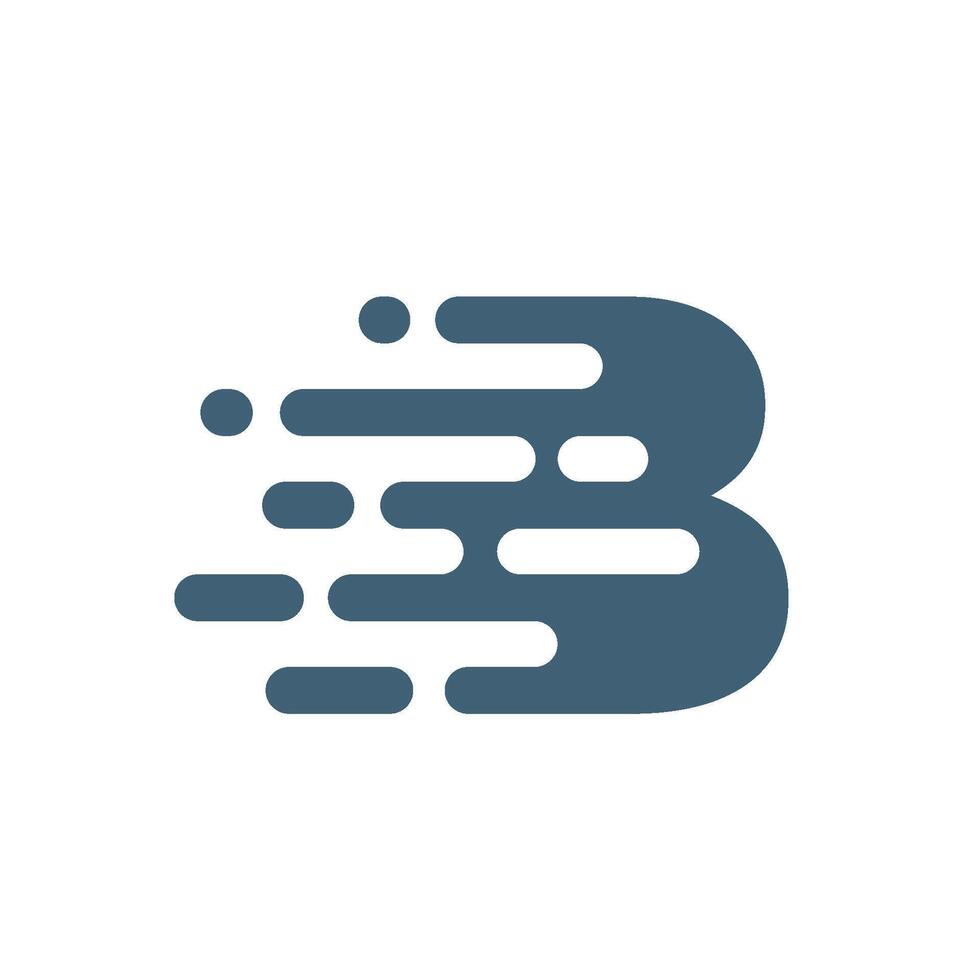 Fast Letter B Logo Template illustration design vector