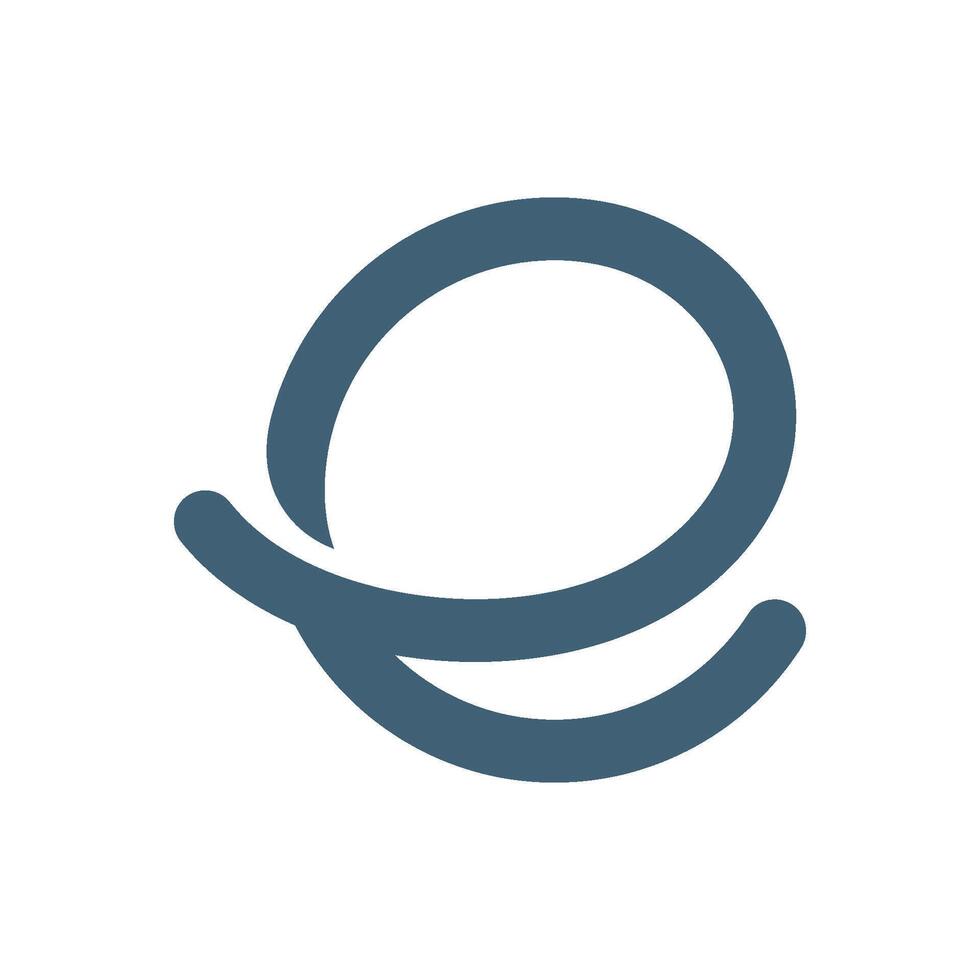 Bold Line Letter E Logo Icon Template Flat Illustration Design vector