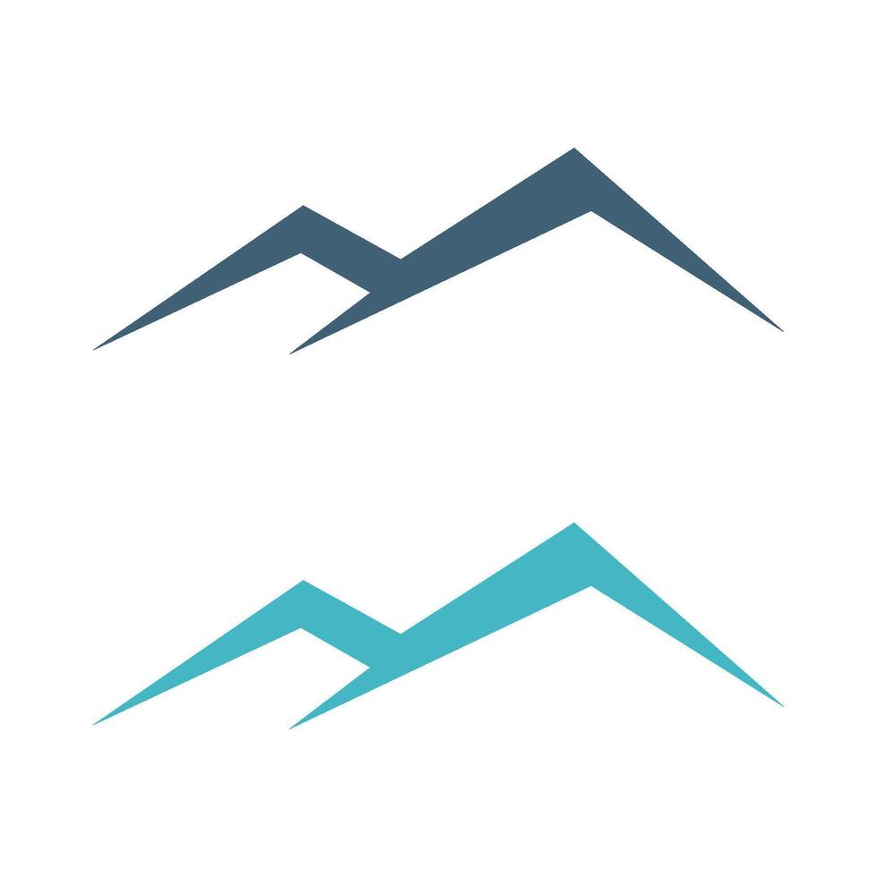 Set Mountain Line Letter M Logo Template Illustration Design. EPS 10. vector