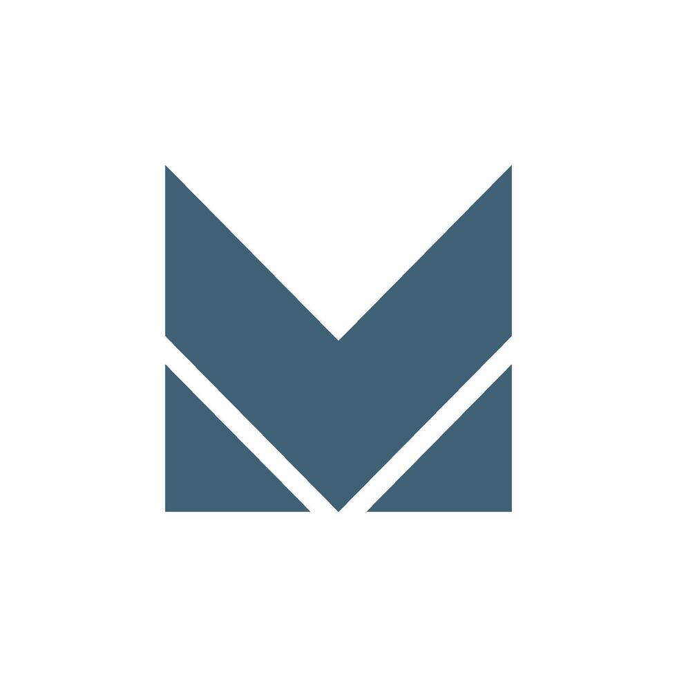 Down Arrow Letter M Logo Template Illustration Design. EPS 10. vector