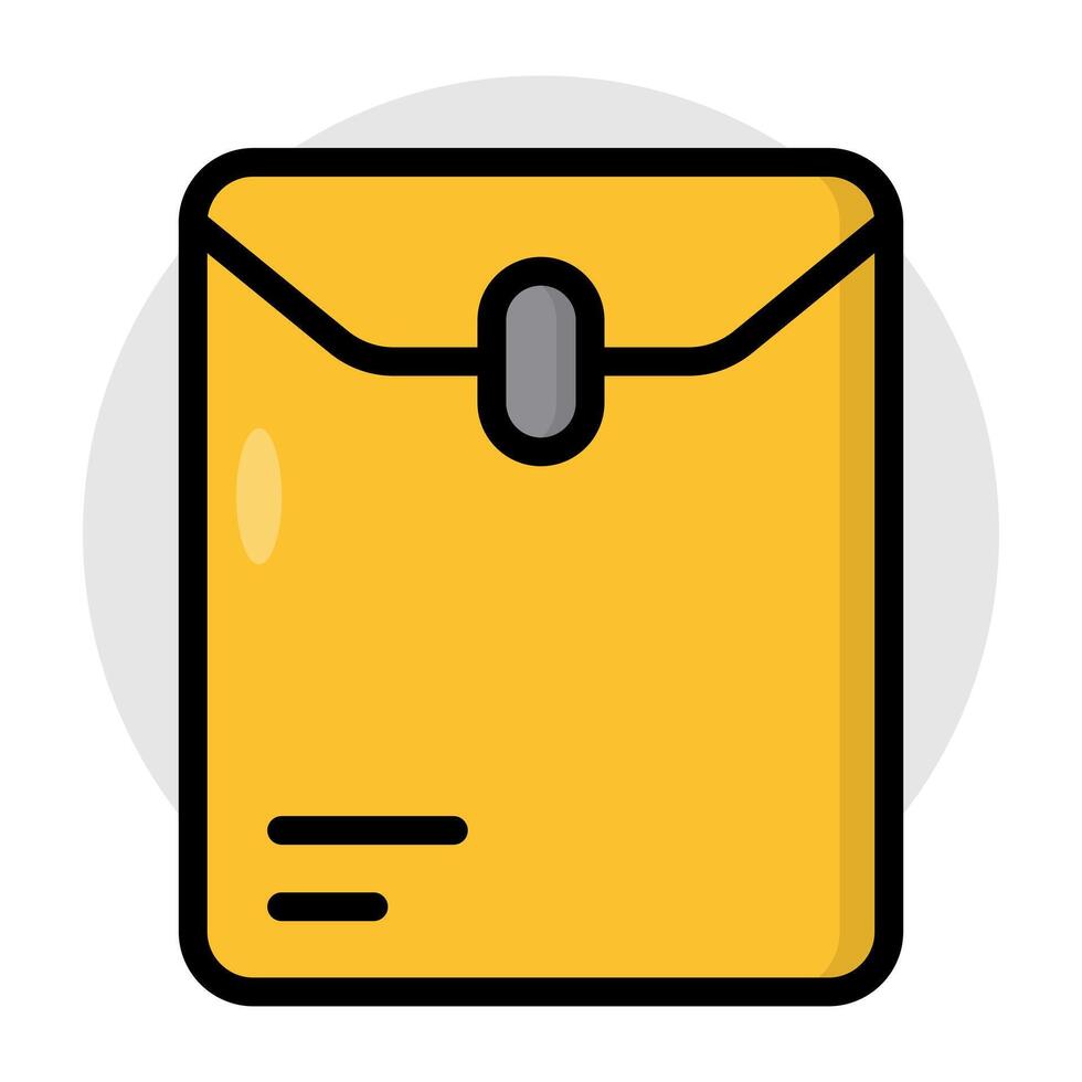Modern design icon of long envelope vector